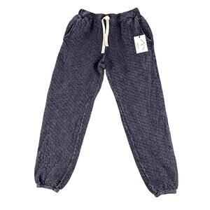 Electric and Rose Wessex Joggers Womens Medium Black Grey Quilted Pattern